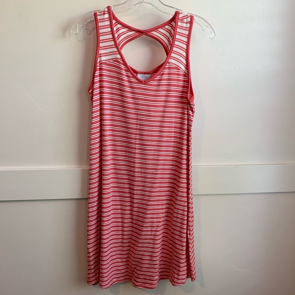 NWT Sunday Red & White Striped Mini Dress